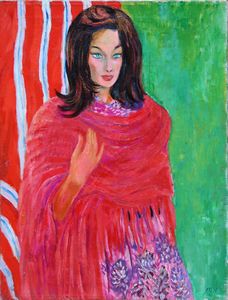 ALIGI SASSU - La fanciulla dallo scialle rosso