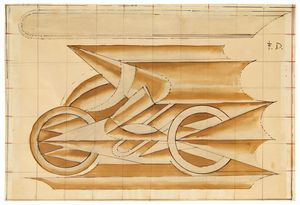FORTUNATO DEPERO - Motociclista