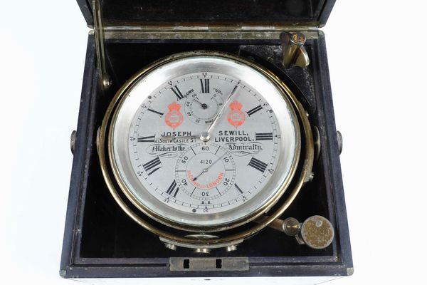 Cronometro Joseph Sewill. Liverpool, XX secolo  - Asta Antiquariato - Associazione Nazionale - Case d'Asta italiane