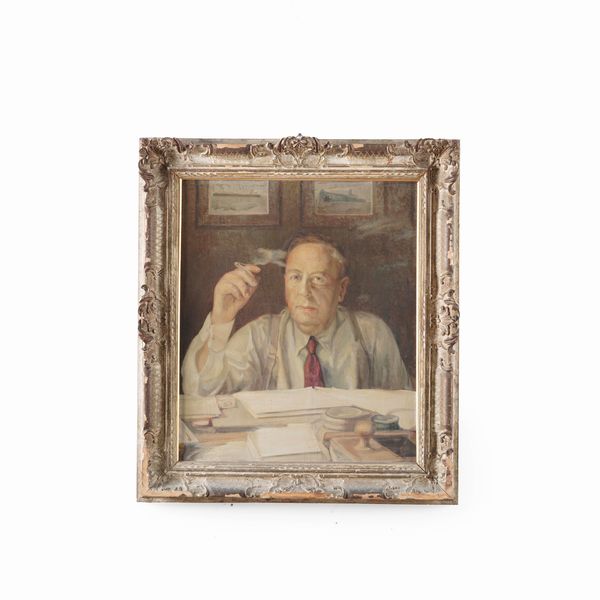 Pittore del XIX-XX secolo Figura maschile  - Asta Antiquariato - Associazione Nazionale - Case d'Asta italiane