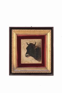 Giuseppe Raggio : Testa di toro  - Asta Antiquariato - Associazione Nazionale - Case d'Asta italiane