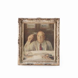 Pittore del XIX-XX secolo Figura maschile  - Asta Antiquariato - Associazione Nazionale - Case d'Asta italiane