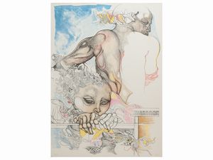 Giuliano Pini - Composizione con personaggi