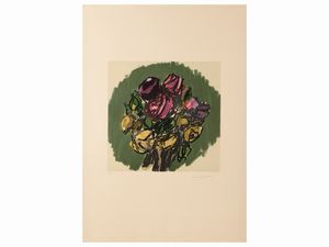 Ennio Morlotti - Nudo e Fiori