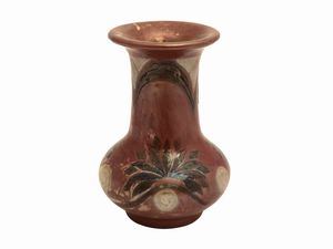 Galileo Chini<br>Galileo Chini - Piccolo vaso in ceramica smaltata a lustro, Arte della Ceramica Fontebuoni