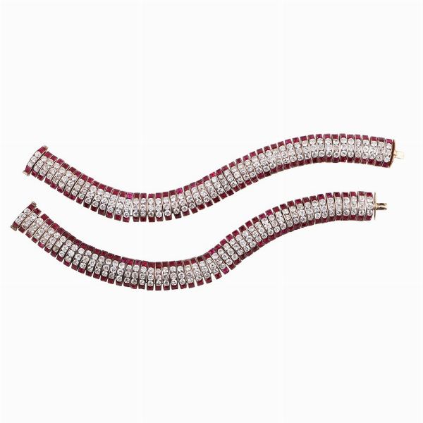 COPPIA DI BRACCIALI  - Asta Gioielli importanti e argenti  - Associazione Nazionale - Case d'Asta italiane