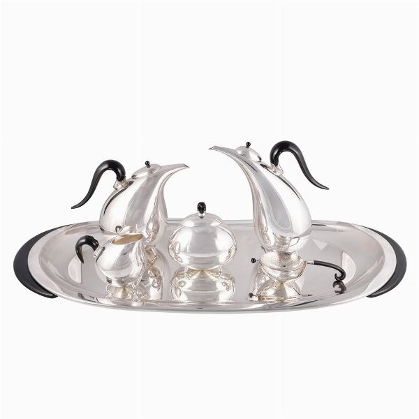 SERVIZIO DA T� E CAFF�, POMELLATO, LAURA HANDLER  - Asta Gioielli importanti e argenti  - Associazione Nazionale - Case d'Asta italiane