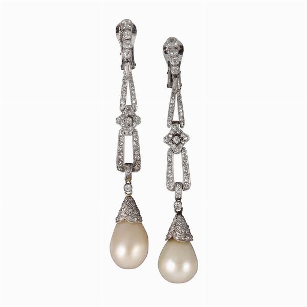 ORECCHINI, PERLE NATURALI  - Asta Gioielli importanti e argenti  - Associazione Nazionale - Case d'Asta italiane