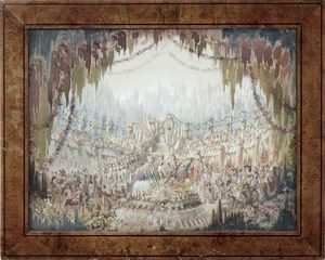 Angelo Parravicini - Scenografia riferibile al Ballo Excelsior