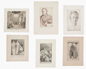 ALBERTO HELIOS GAGLIARDO - Sei incisioni di soggetto diverso