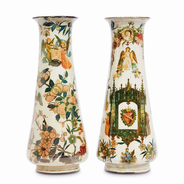 COPPIA DI VASI, PIEMONTE, SECOLO XVIII  - Asta INTERNATIONAL FINE ART - Associazione Nazionale - Case d'Asta italiane