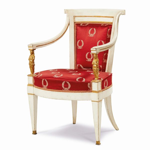 POLTRONCINA, GENOVA, 1810-1815  - Asta INTERNATIONAL FINE ART - Associazione Nazionale - Case d'Asta italiane