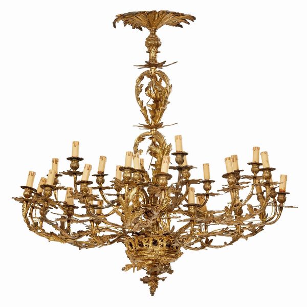 LAMPADARIO, FRANCIA, SECOLO XIX  - Asta INTERNATIONAL FINE ART - Associazione Nazionale - Case d'Asta italiane