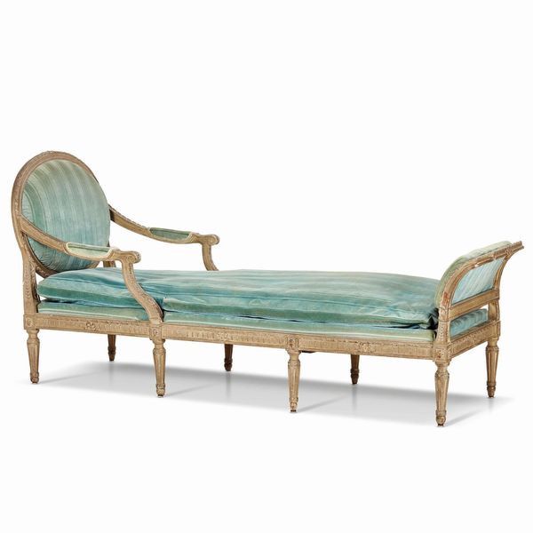 CHAISE LONGUE, FRANCIA, FINE SECOLO XVIII  - Asta INTERNATIONAL FINE ART - Associazione Nazionale - Case d'Asta italiane