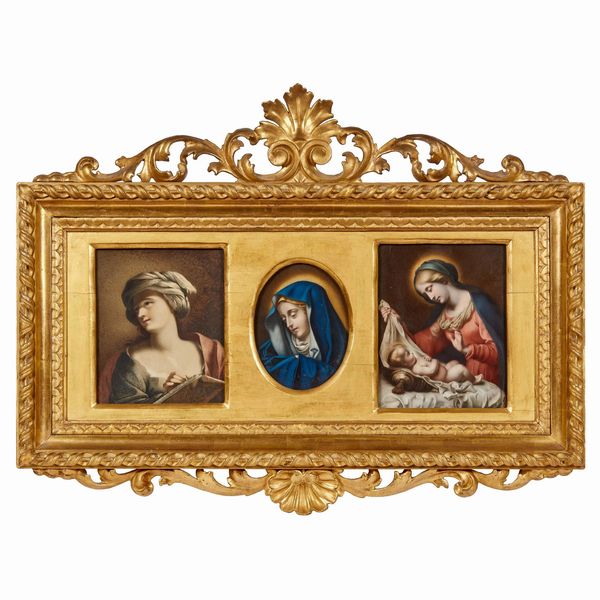 COPPIA DI TRITTICI, ROMA, SECOLO XIX  - Asta INTERNATIONAL FINE ART - Associazione Nazionale - Case d'Asta italiane