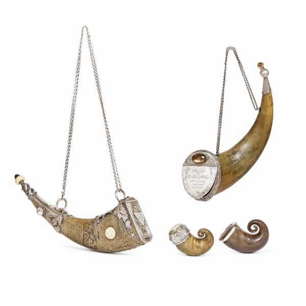 ASSORTIMENTO DI PORTAPOLVERE, INGHILTERRA, SECOLI XVIII/XIX  - Asta INTERNATIONAL FINE ART - Associazione Nazionale - Case d'Asta italiane