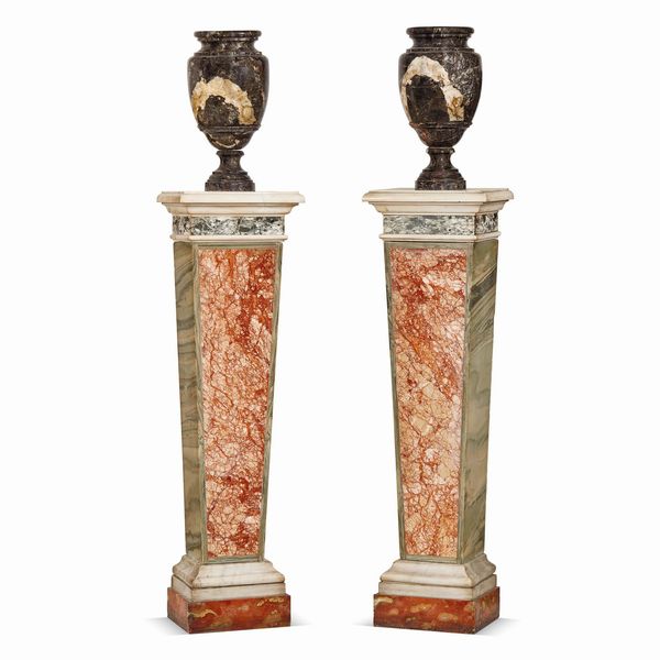 COPPIA DI ERME, ROMA, PERIODO NEOCLASSICO  - Asta INTERNATIONAL FINE ART - Associazione Nazionale - Case d'Asta italiane