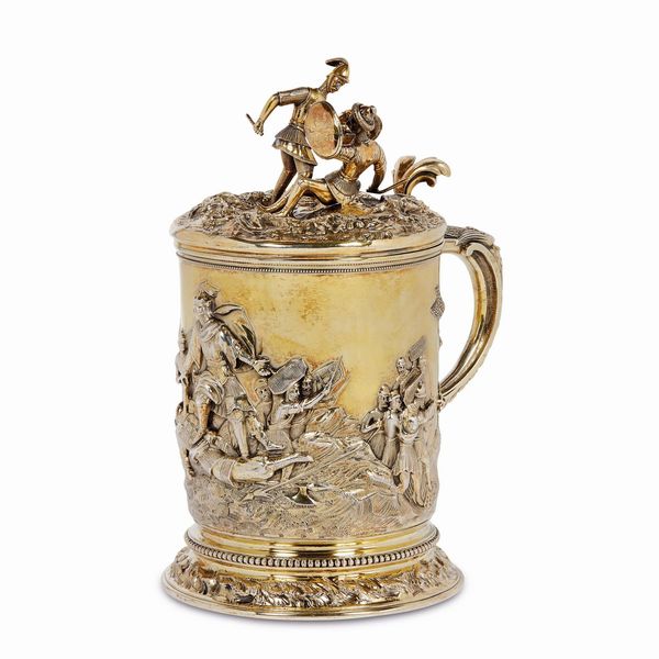 GRANDE TANKARD, GERMANIA, SECOLO XVIII  - Asta INTERNATIONAL FINE ART - Associazione Nazionale - Case d'Asta italiane