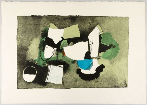 AFRO BASALDELLA : Composizione in verde  - Asta Selected Prints - Associazione Nazionale - Case d'Asta italiane