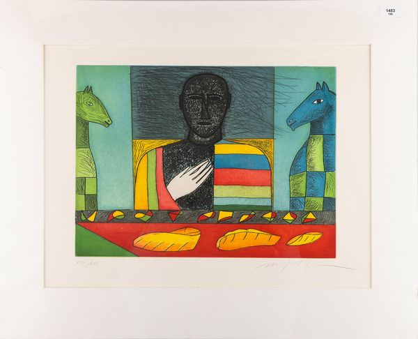 Mimmo Paladino : Matematica  - Asta Selected Prints - Associazione Nazionale - Case d'Asta italiane