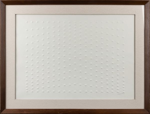 ENRICO CASTELLANI : Superficie bianca  - Asta Selected Prints - Associazione Nazionale - Case d'Asta italiane