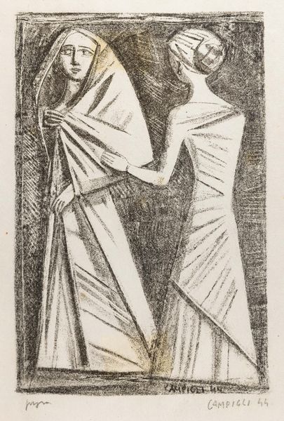Massimo Campigli : Figure femminili  - Asta Selected Prints - Associazione Nazionale - Case d'Asta italiane
