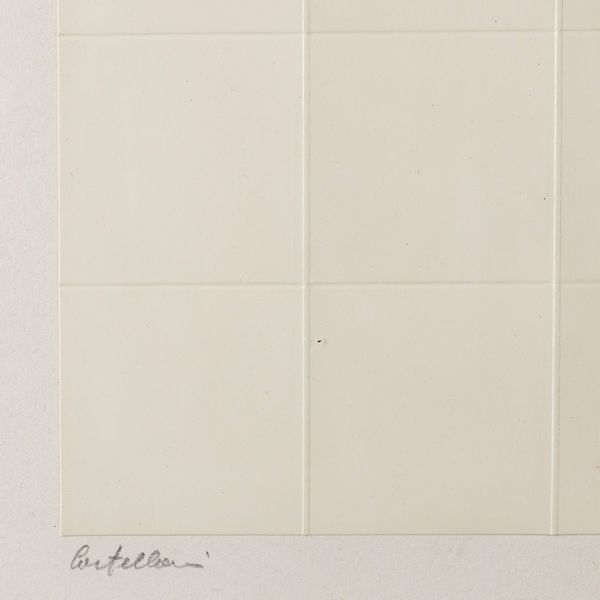 ENRICO CASTELLANI : Senza titolo - Cordonatura  - Asta Selected Prints - Associazione Nazionale - Case d'Asta italiane