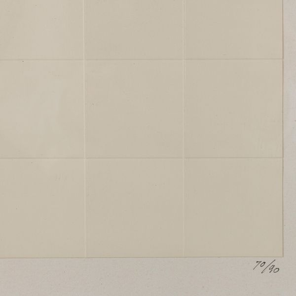ENRICO CASTELLANI : Senza titolo - Cordonatura  - Asta Selected Prints - Associazione Nazionale - Case d'Asta italiane