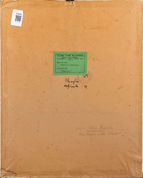 Massimo Campigli : Ragazza  - Asta Selected Prints - Associazione Nazionale - Case d'Asta italiane