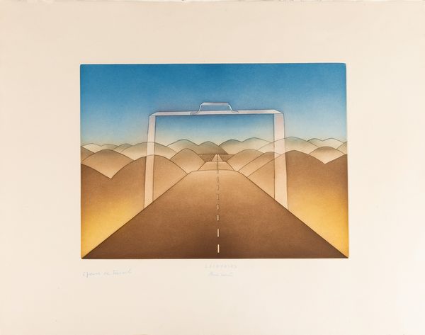 Jean-Michel Folon : Lointains une route  - Asta Selected Prints - Associazione Nazionale - Case d'Asta italiane