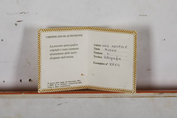 Ugo Nespolo : Museo  - Asta Selected Prints - Associazione Nazionale - Case d'Asta italiane