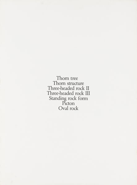 Graham Sutherland : Thorn tree; Thorn structure; Three-headed rock II;  Three-headed rock III; Standing rock form; Picton; Oval rock  - Asta Selected Prints - Associazione Nazionale - Case d'Asta italiane