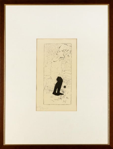 Pierre Bonnard : Jeune femme aux bas noirs  - Asta Selected Prints - Associazione Nazionale - Case d'Asta italiane