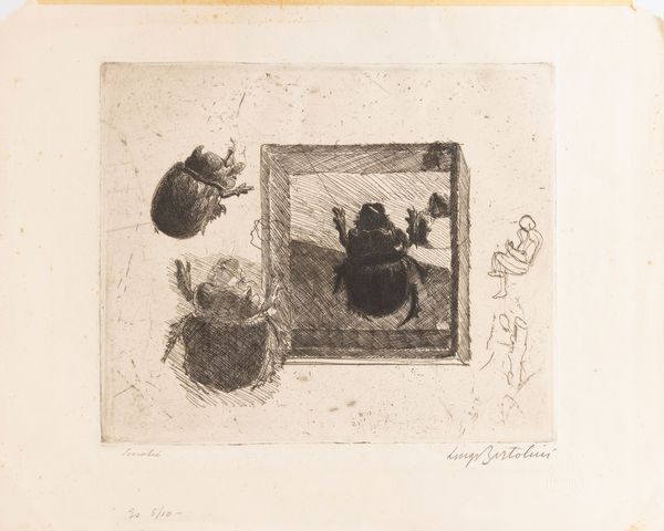 Luigi Bartolini : Scarabei  - Asta Selected Prints - Associazione Nazionale - Case d'Asta italiane