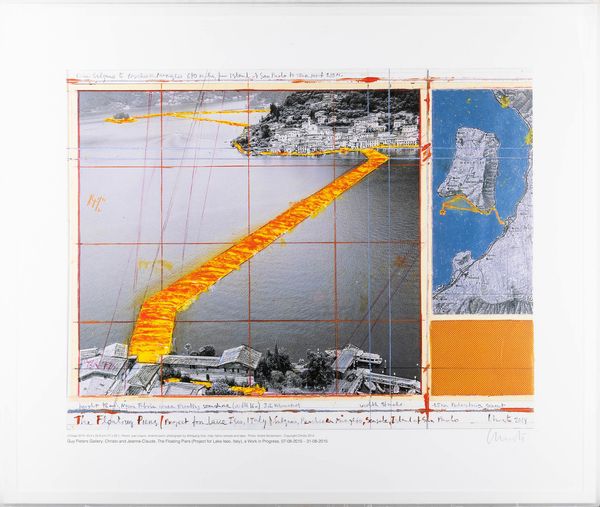 Christo : The Floating Piers (Project for Lake Iseo, Italy)  - Asta Selected Prints - Associazione Nazionale - Case d'Asta italiane