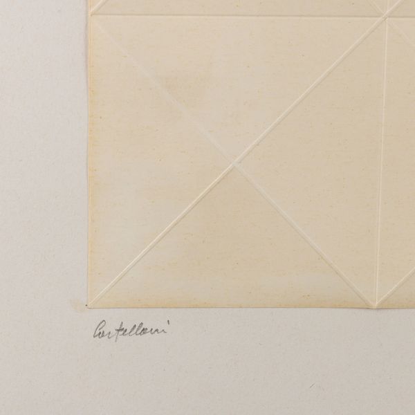 ENRICO CASTELLANI : Senza titolo - Cordonatura  - Asta Selected Prints - Associazione Nazionale - Case d'Asta italiane