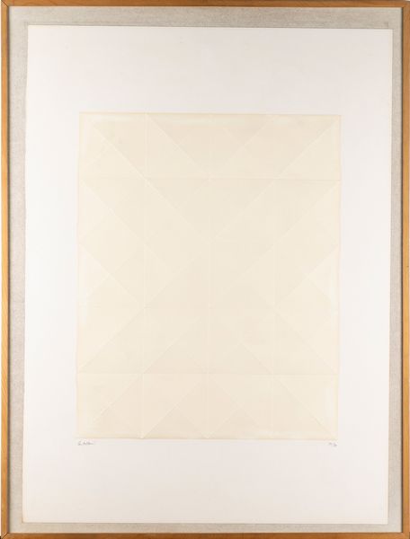 ENRICO CASTELLANI : Senza titolo - Cordonatura  - Asta Selected Prints - Associazione Nazionale - Case d'Asta italiane