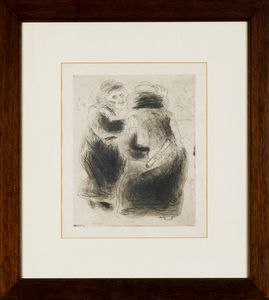 Marc Chagall : La rencontre en Hauppelande (Le anime morte di Gogol)  - Asta Selected Prints - Associazione Nazionale - Case d'Asta italiane