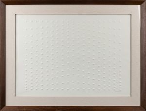 ENRICO CASTELLANI : Superficie bianca  - Asta Selected Prints - Associazione Nazionale - Case d'Asta italiane