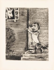 Marc Chagall - Le Loup, la Chèvre et le Chevreau