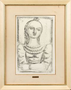 Massimo Campigli : Ragazza  - Asta Selected Prints - Associazione Nazionale - Case d'Asta italiane