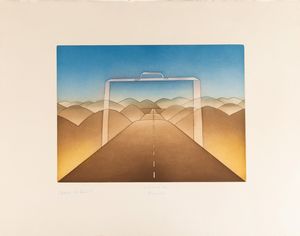 Jean-Michel Folon : Lointains une route  - Asta Selected Prints - Associazione Nazionale - Case d'Asta italiane