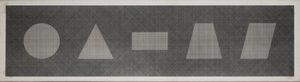 Sol LeWitt - Six Geometric Figures & All Their Combinations, Plate #61
