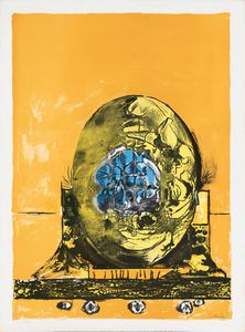 Graham Sutherland - Thorn tree; Thorn structure; Three-headed rock II;  Three-headed rock III; Standing rock form; Picton; Oval rock