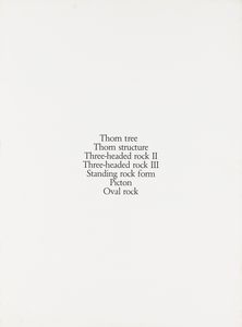 Graham Sutherland : Thorn tree; Thorn structure; Three-headed rock II;  Three-headed rock III; Standing rock form; Picton; Oval rock  - Asta Selected Prints - Associazione Nazionale - Case d'Asta italiane