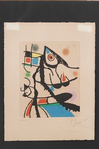 Joan Mirò : Le criquet II  - Asta Selected Prints - Associazione Nazionale - Case d'Asta italiane