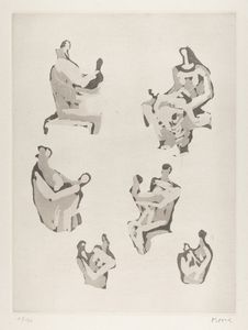 Henry Moore - Six Mother and Child Studies