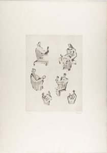 Henry Moore : Six Mother and Child Studies  - Asta Selected Prints - Associazione Nazionale - Case d'Asta italiane