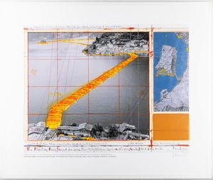 Christo : The Floating Piers (Project for Lake Iseo, Italy)  - Asta Selected Prints - Associazione Nazionale - Case d'Asta italiane