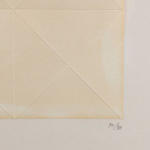 ENRICO CASTELLANI : Senza titolo - Cordonatura  - Asta Selected Prints - Associazione Nazionale - Case d'Asta italiane